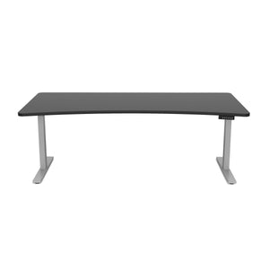 Stehpult elektrisch schwarz/grau 200 x 92 cm