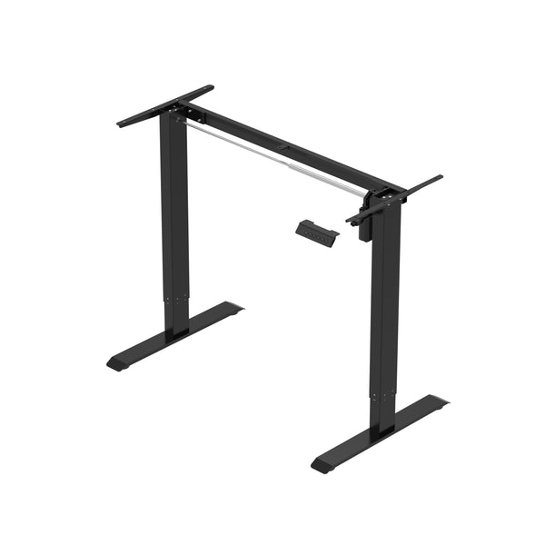 Scrivania elettrica in piedi BUDGET nera 120 x 60 cm