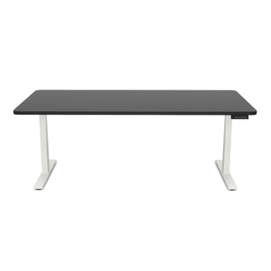 Electric standing desk, black/white, 180 x 90 cm