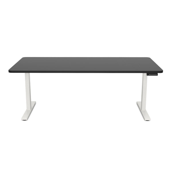 Electric standing desk, black/white, 180 x 90 cm