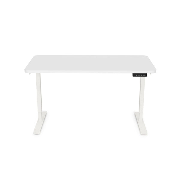 Electric standing desk, white, 120 x 60 cm