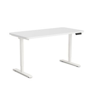 Electric standing desk, white, 120 x 60 cm