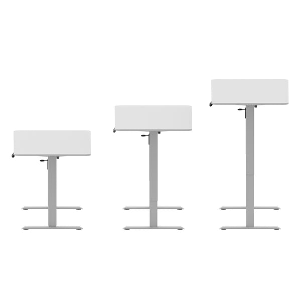 Stehpult elektrisch BUDGET weiss 120 x 60 cm