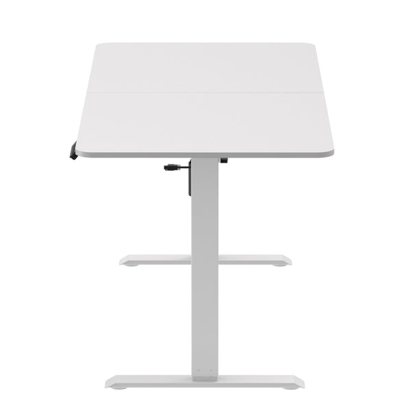 Bureau assis-debout électrique BUDGET blanc 140 x 70 cm