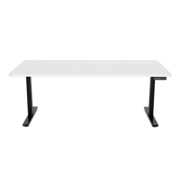 Electric standing desk, white/black, 180 x 90 cm