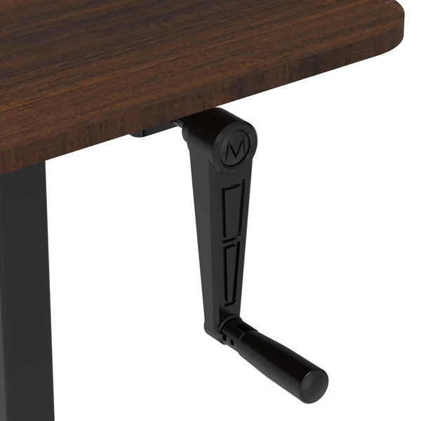 Stehpult manuell höhenverstellbar braun/schwarz 120 x 60 cm