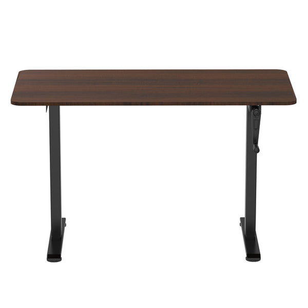 Stehpult manuell höhenverstellbar braun/schwarz 120 x 60 cm