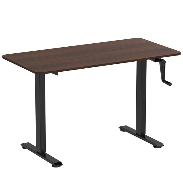 Stehpult manuell höhenverstellbar braun/schwarz 120 x 60 cm