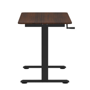 Stehpult manuell höhenverstellbar braun/schwarz 120 x 60 cm