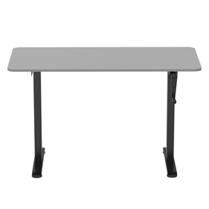 Manually height-adjustable standing desk, grey/black, 120 x 60 cm