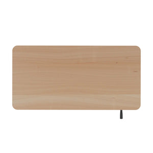Scrivania regolabile in altezza manualmente, marrone chiaro/nero, 120 x 60 cm