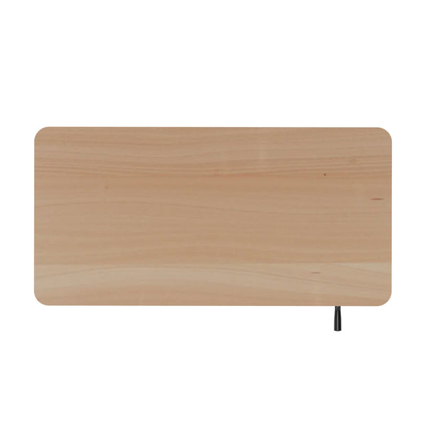 Scrivania regolabile in altezza manualmente, marrone chiaro/nero, 120 x 60 cm