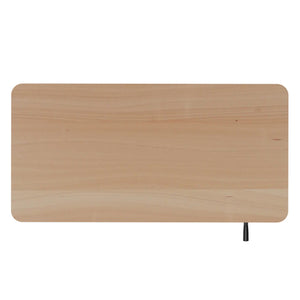 Scrivania in piedi regolabile manualmente in altezza marrone chiaro/bianco 120 x 60 cm
