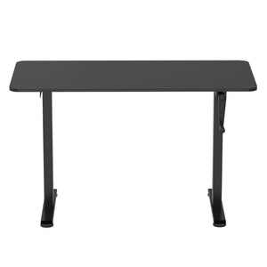 Scrivania regolabile in altezza manualmente, nera, 120 x 60 cm