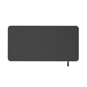 Scrivania regolabile in altezza manualmente, nera, 120 x 60 cm