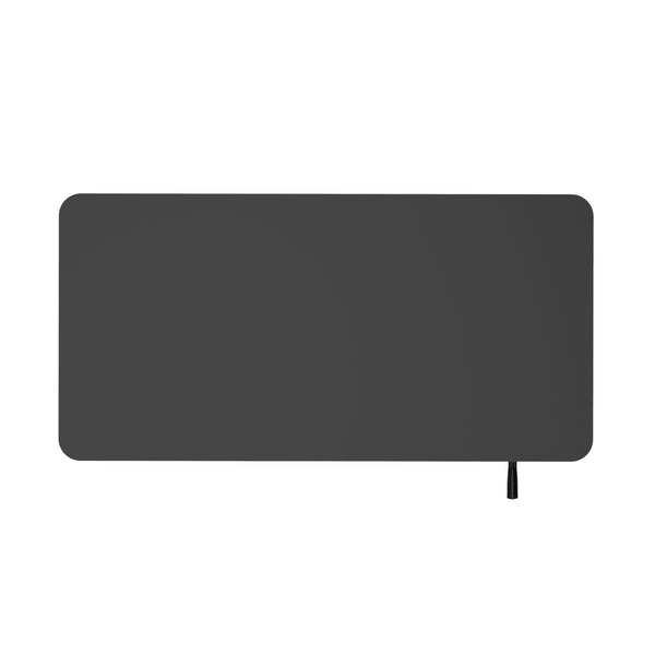 Scrivania regolabile in altezza manualmente, nera, 120 x 60 cm
