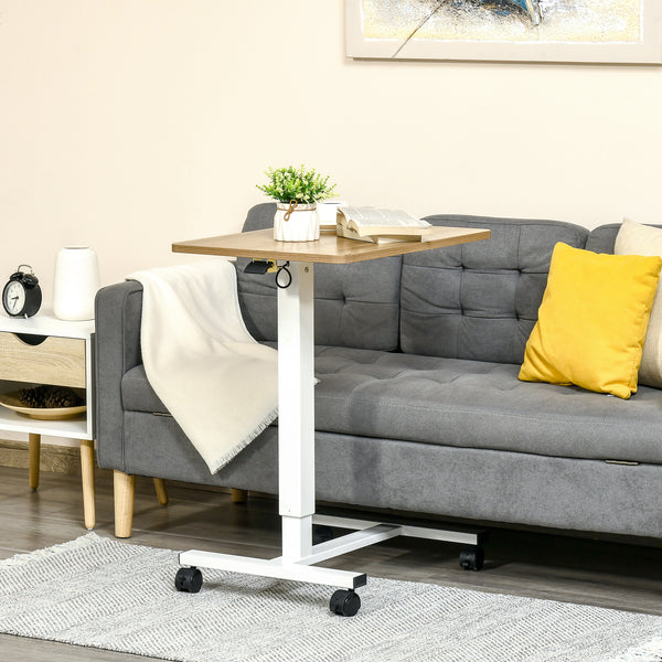Scrivania in piedi, scrivania mobile con ruote, 70-110 cm