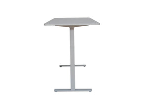 Bureau assis-debout électrique, gris, 160 x 80 cm