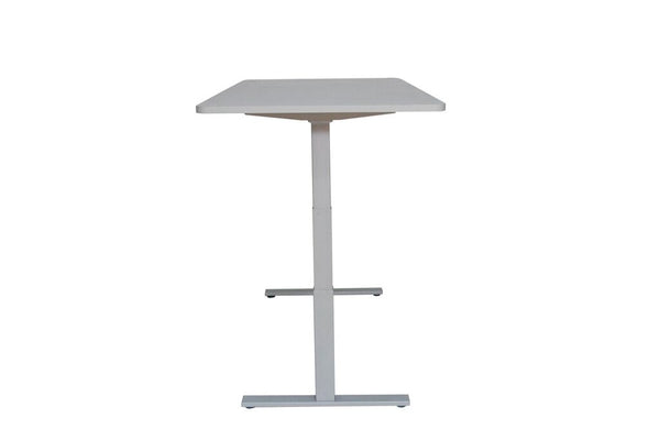 Bureau assis-debout électrique, gris, 160 x 80 cm