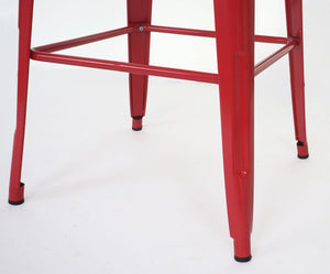 Stehtisch Bistrotisch Metall Industriedesign ~ rot