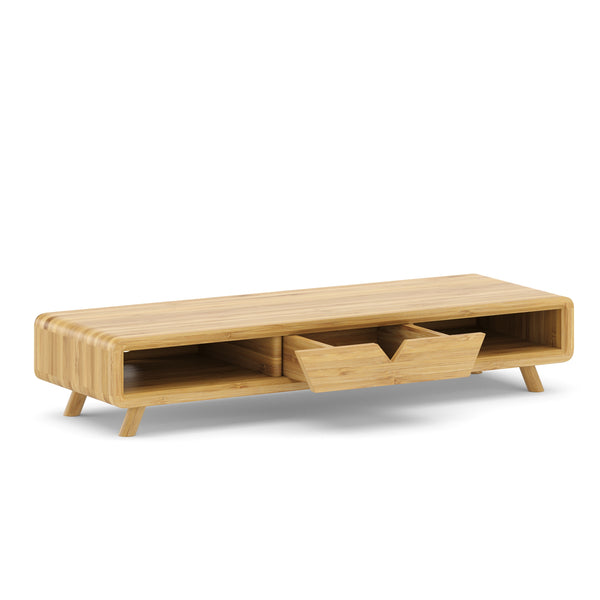 Monitorständer Bambus 62 x 20 x 12 cm natur
