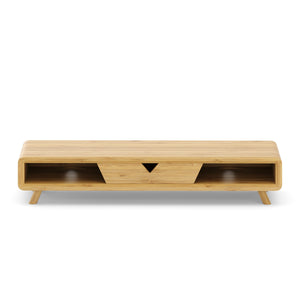 Monitorständer Bambus 62 x 20 x 12 cm natur