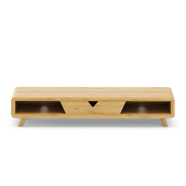 Monitorständer Bambus 62 x 20 x 12 cm natur