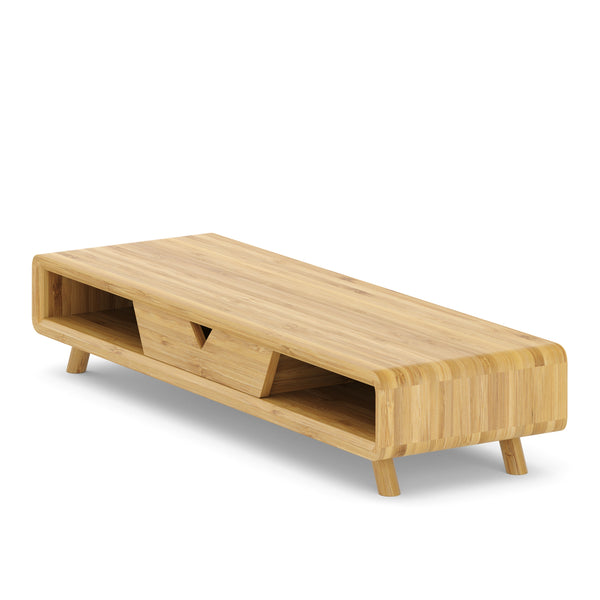 Monitorständer Bambus 62 x 20 x 12 cm natur