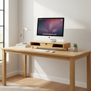 Monitorständer Bambus 62 x 20 x 12 cm natur