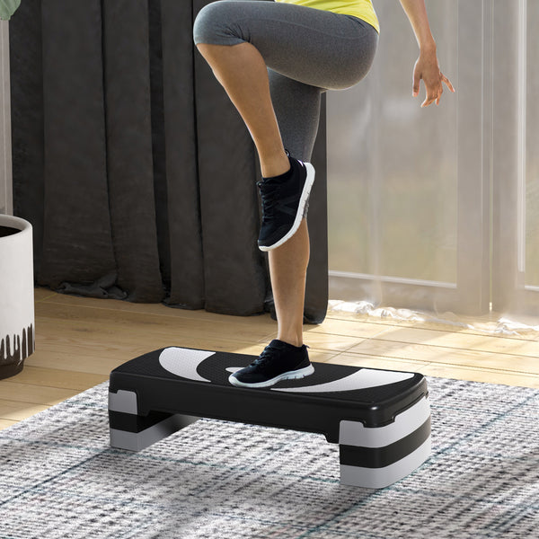 Steppbrett Aerobic-Stepper Höhenverstellbar mit 3 Stufen