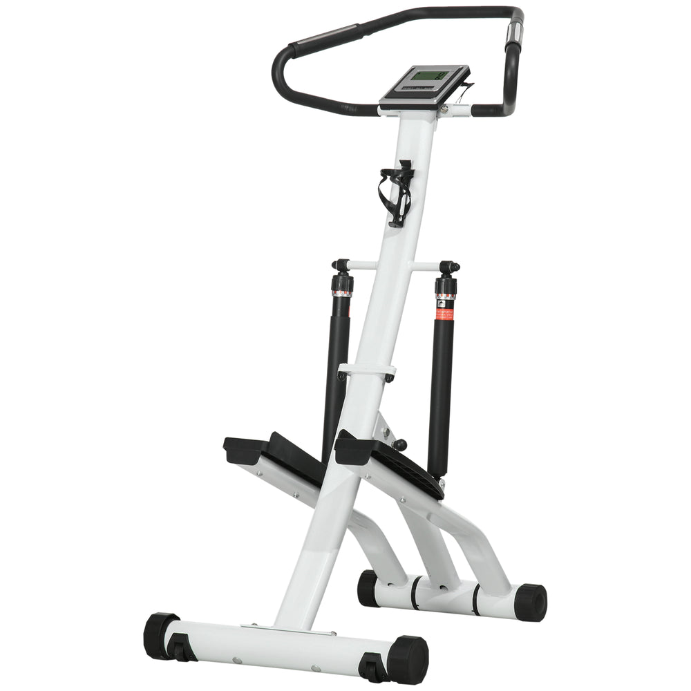 Stepper mit Handgriff Fitness Heimtrainer mit LCD-Bildschirm