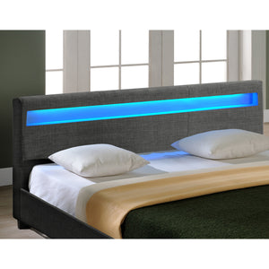 Polsterbett Skagen mit LED Beleuchtung 180x200cm Corium