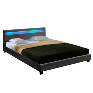 Polsterbett Skagen mit LED Beleuchtung 140x200cm Corium