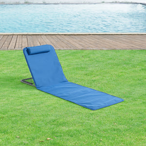 Strandmatte Donostia 2er Set Blau