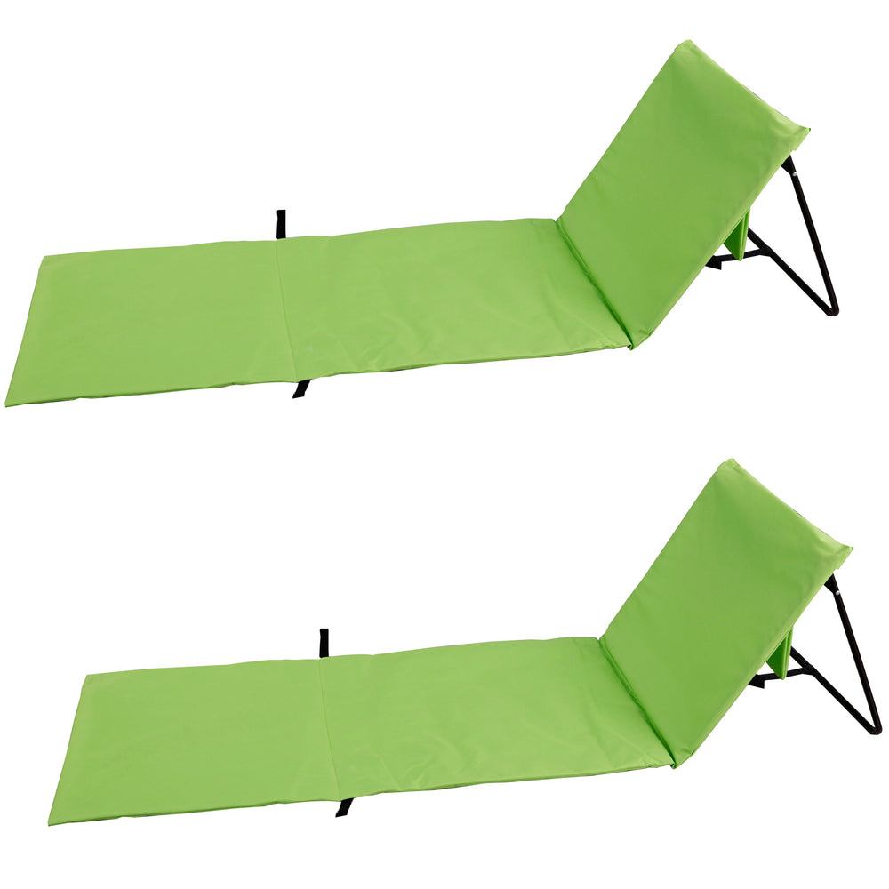 Tapis de plage vert, lot de deux