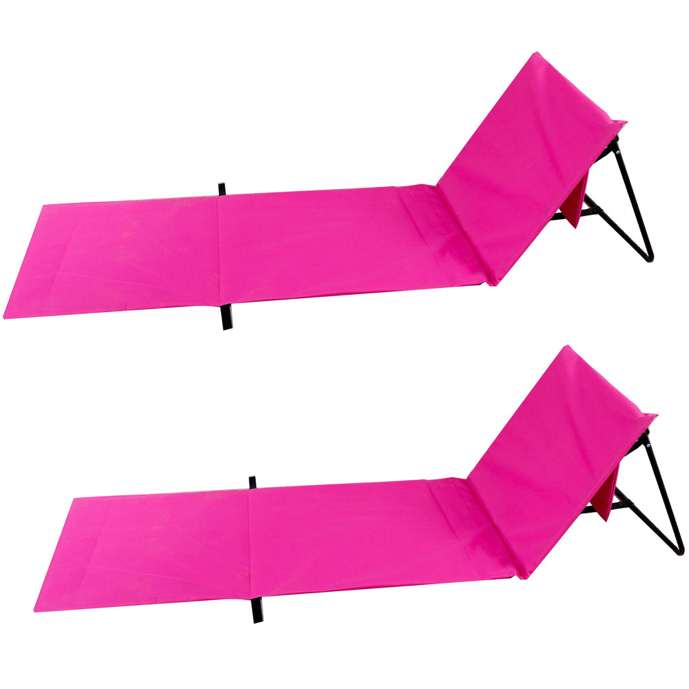 Tapis de plage rose, lot de deux