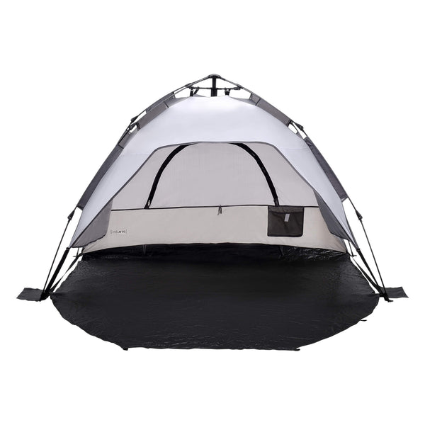 Beach Shelter Mullsjö Pop Up Beach Tent 215x135x140cm Gray