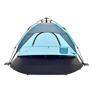 Beach shelter Mullsjö pop up beach tent 215x135x140cm light blue