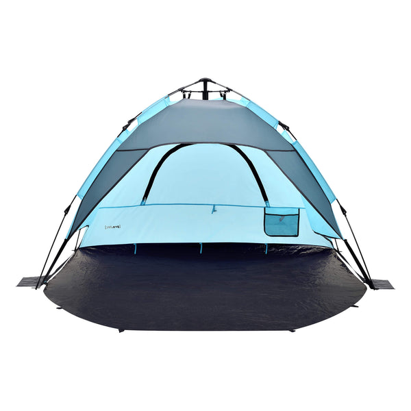 Beach shelter Mullsjö pop up beach tent 215x135x140cm light blue