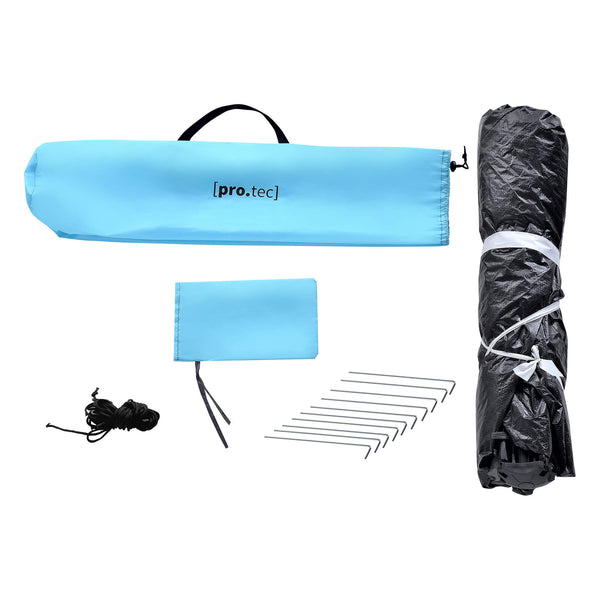 Beach shelter Mullsjö pop up beach tent 215x135x140cm light blue
