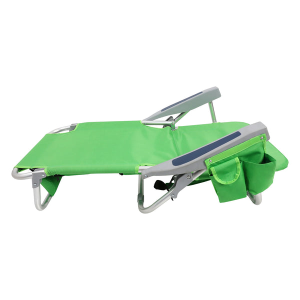 Sedia da spiaggia pieghevole, set da 2, verde