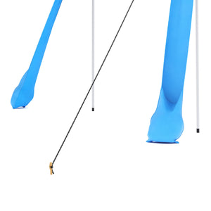 Strandzelt mit 4 Stangen 210 x 210 x 200 cm hellblau