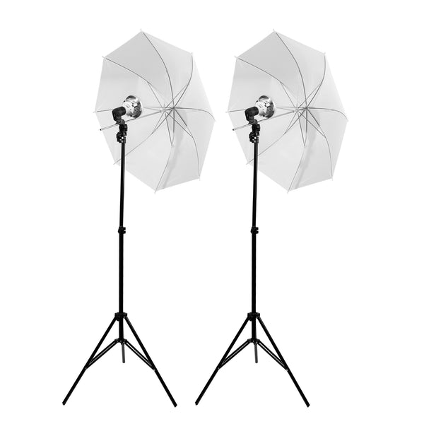Studioleuchte Schirm LED 2er Set