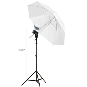 Studioleuchte Schirm LED 2er Set