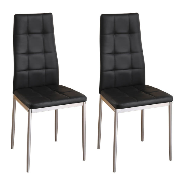 Esszimmerstuhl Marc 2er-Set schwarz