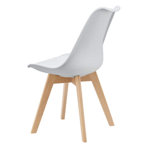 4er-Set Esszimmerstuhl Dubrovnik 81x49 cm Weiss