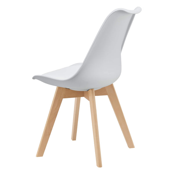4er-Set Esszimmerstuhl Dubrovnik 81x49 cm Weiss