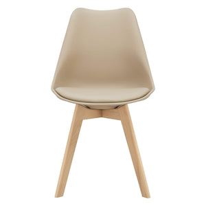 4er-Set Esszimmerstuhl Dubrovnik 81x49 cm Beige