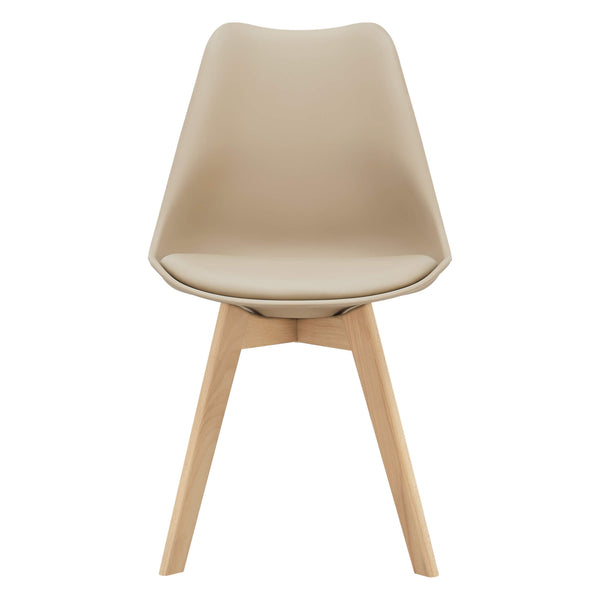 4er-Set Esszimmerstuhl Dubrovnik 81x49 cm Beige