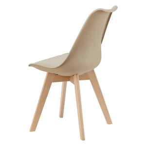 4er-Set Esszimmerstuhl Dubrovnik 81x49 cm Beige